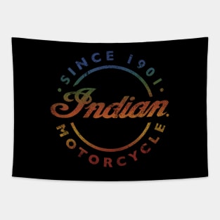 Retro Colors Indian Motorcycles Tapestry