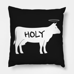 Holy Cow | Funny Cattle Farmer Design Pillow