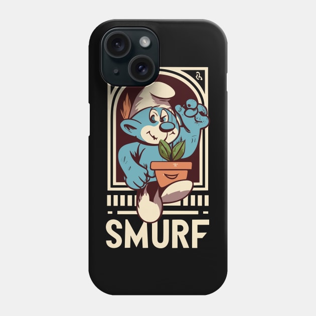 Smurf Cat - Blue Smurf Phone Case by kknows