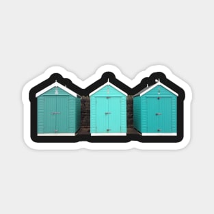 Turquoise Beach Huts Magnet