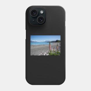 Lupins on the beach. Phone Case