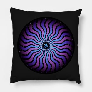 Shiva Om | visionary art mandala Pillow