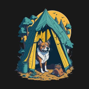 Cute Dog Graphic Illustration Design T-Shirt