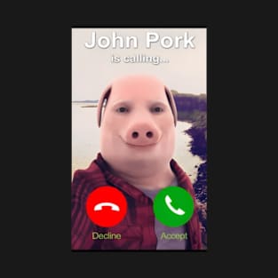 I Heart John Pork Funny Genz Meme T-Shirt