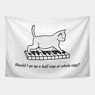 Music Theory Cat Tapestry