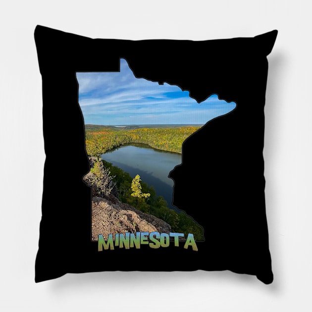 Minnesota - Bean Lake near Silver Bay, MN Pillow by gorff