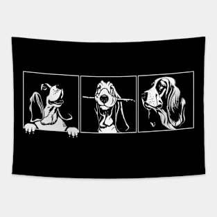 Ears of Enchantment Basset Hound Whispers Stylish Tee Collection Tapestry