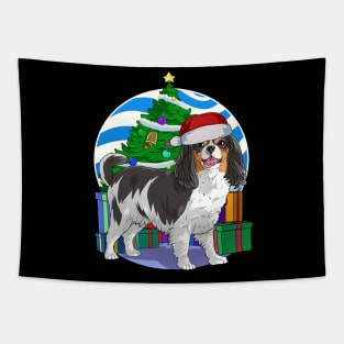 Cavalier King Charles Spaniel Cute Santa Christmas Gift Tapestry