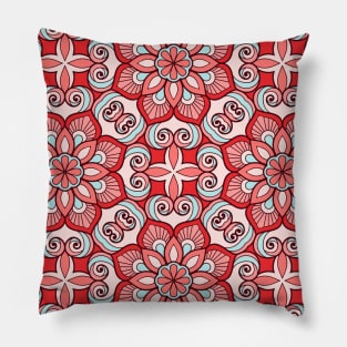 Ornamental floral mandala pattern #2 Pillow