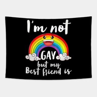 I'm Not Gay But My Best Friend Is LGBT Month Accept Support Tapestry