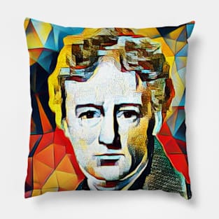 Charles Lamb Abstract Portrait | Charles Lamb Artwork 2 Pillow