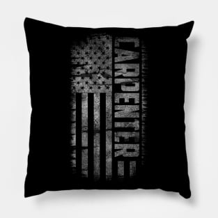 USA Carpenter United States of America Flag Pillow