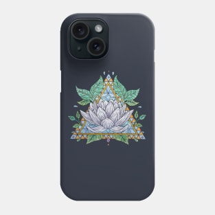 Stained Glass Lotus Illustration Phone Case