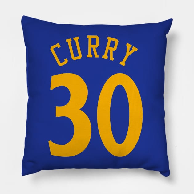 Curry - Warriors Basketball Pillow by Buff Geeks Art