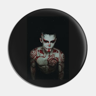 Scary tatoo Pin