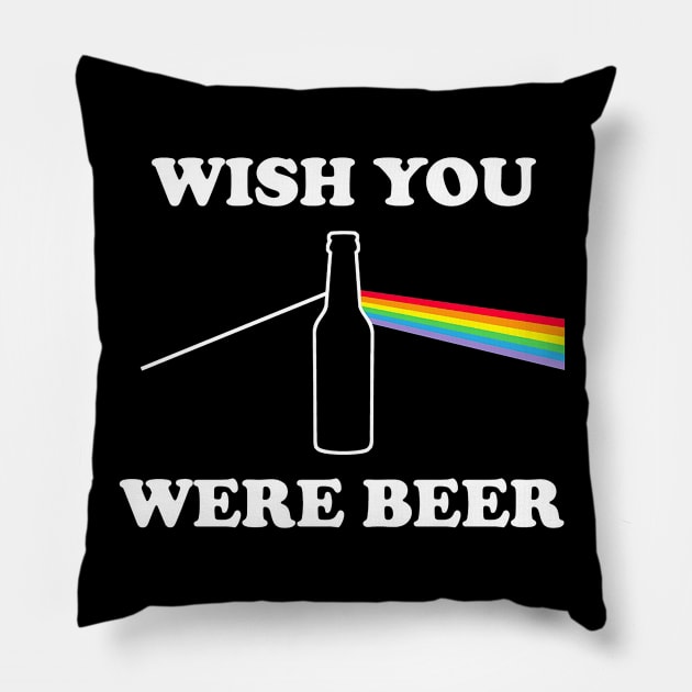 Wish You Were Beer Pillow by rebecca.sweeneyd