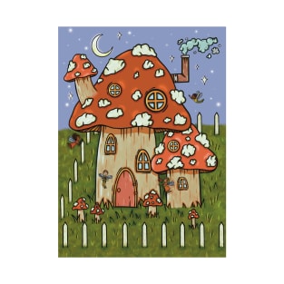 Mushroom Fairy Home T-Shirt