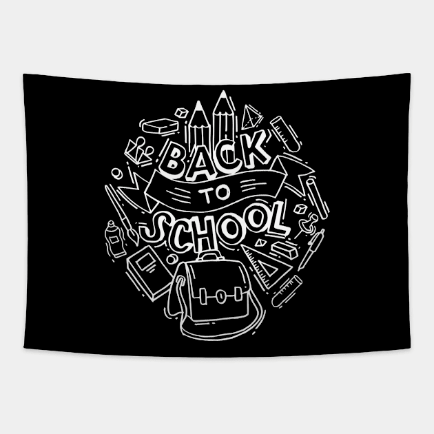 Back To School Tapestry by Bushra4