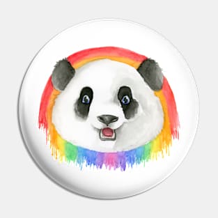 Rainbow Panda Pin