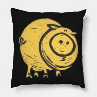 Pig, A Big, Fat, Yellow Pig, what's not to love about piggies?! Pillow