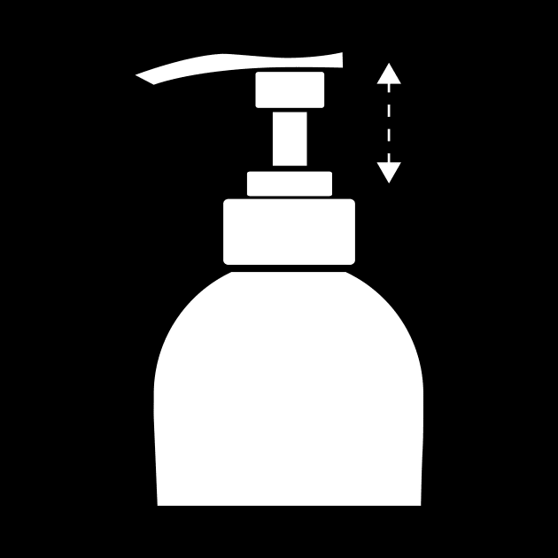 Pump Bottle Silhouette by cartogram