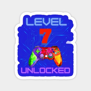 Level Unlocked Ultimate Gamer Graphic “7” Magnet