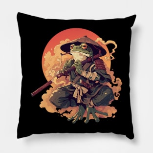 samurai frog Pillow