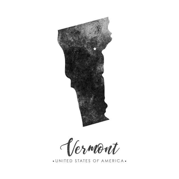 Vermont state map by StudioGrafiikka