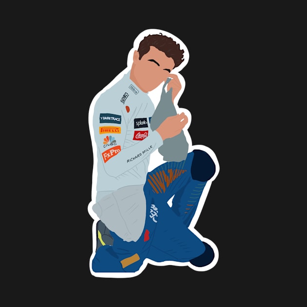 Lando Norris getting ready for the 2020 Russian Grand Prix by royaldutchness