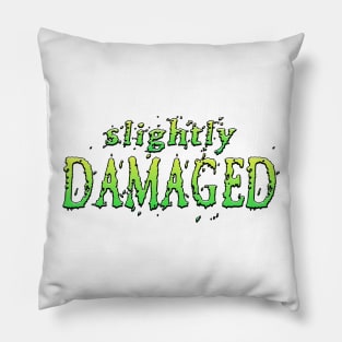 Slightly Damaged Green Pillow