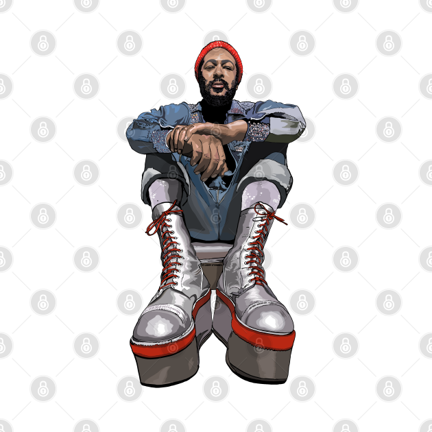 Marvin's Platform Boots - Marvin Gaye - T-Shirt