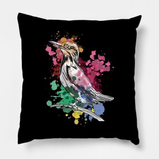 Watercolor Bird Pillow