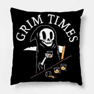 Grim Times Pillow