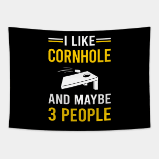 3 People Cornhole Tapestry