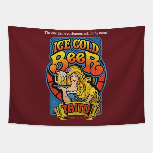 Ice Cold Beer Tapestry by Slippytee