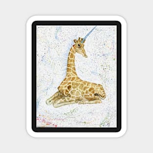 Giraffe Unicorn Magnet