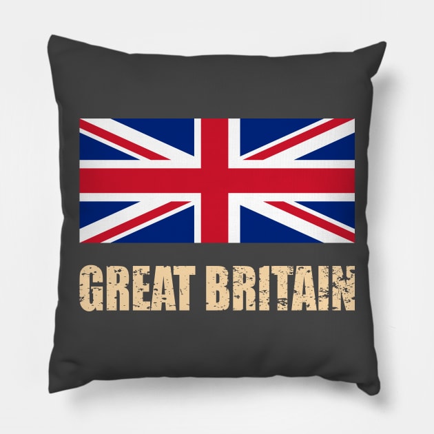 Great Britain Pillow by AlternativeEye