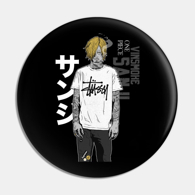 SANJI ONE PIECE Pin by justblackdesign