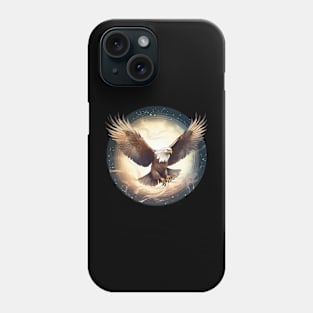 Flying Bald Eagle Phone Case