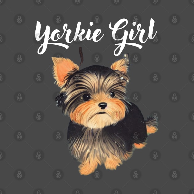 Just A Yorkie Girl Who Loves Cute Teacup Yorkie Puppy by Mochabonk