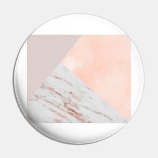 Blush pink layers of rose gold and marble Pin