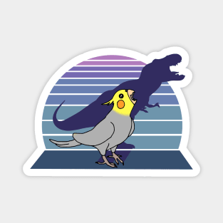 dinosaur shadow - cockatiel Magnet