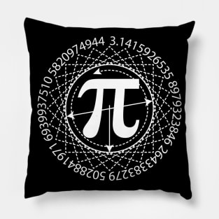 Pi Sign and Numerical Sequence Pillow