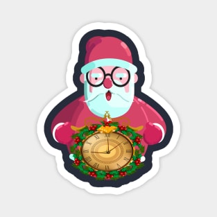 merry christmas/santa claus icons funny cartoon Magnet
