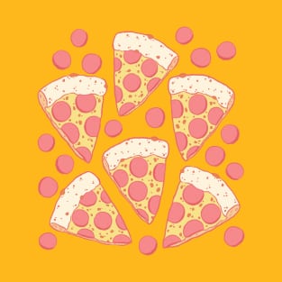 Pastel Pepperoni Pizza Party T-Shirt