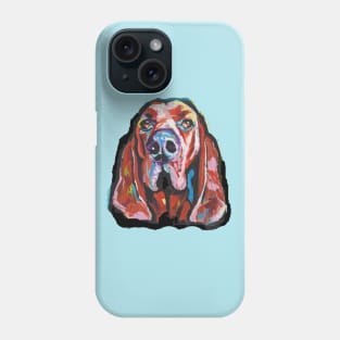 Redbone COONHOUND Dog Bright colorful pop dog art Phone Case