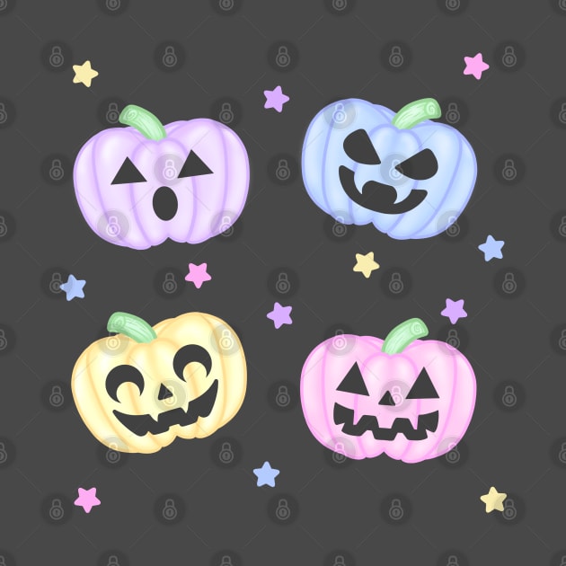 Pastel Pumpkins by Luna-Cooper