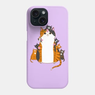 Mom and Kittens Phone Case