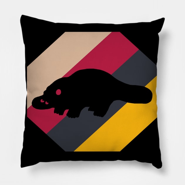 Platypus motif animal late riser positive vibes Pillow by FindYourFavouriteDesign