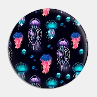 Jellyfish Pattern Pin